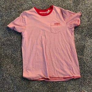 Guess red striped tshirt